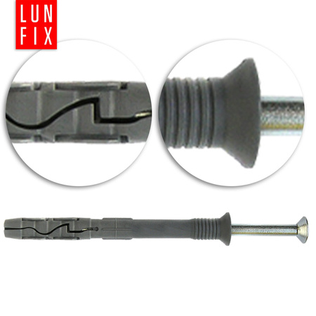 Mocowania listw tynk 100sz+kołki 6x50 100sz (1kpl)