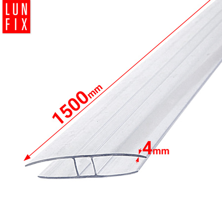 Profil łączący (H-PROFIL) 4mm 6000 => 1500 mm