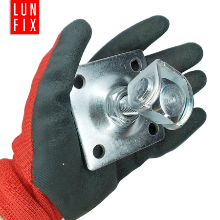 ZRDP20 Zawias regul 100x100x4 M20 (1szt.)