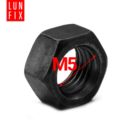 Nakrętka sześciokątna M5 czarny ocynk DIN934 klasa 8 1kg