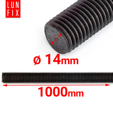 Pręt gwint. 10.9 czarny M14x1000 (1szt.)