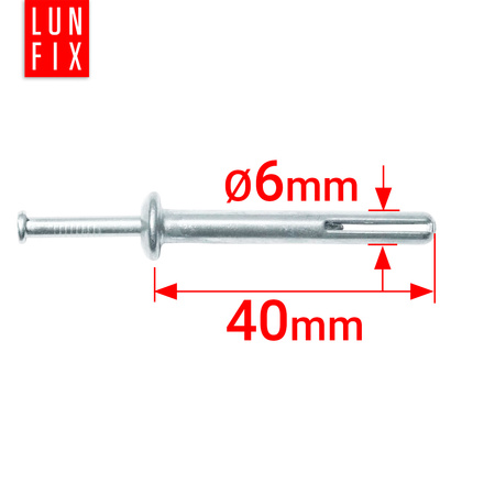 Kołek szybki montaż wbij. 6x40 (100szt) (1op)
