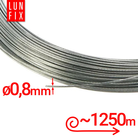 Drut ocynk (miekki) d/0,8 mm 5kg (1rol.)