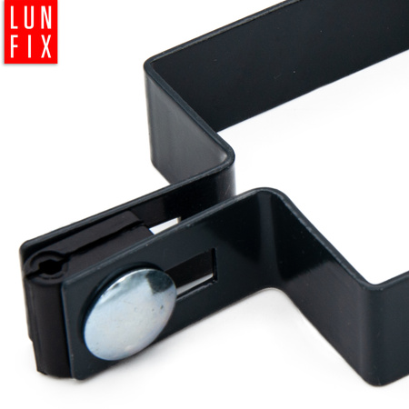 Obejma pośrednia do paneli ogrodzeniowych 100x100 grafit