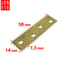Möbel Flachverbinder 58x14x1,5mm 1stk