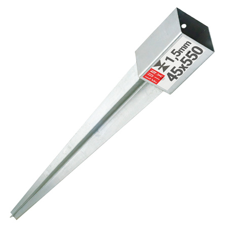 PSG1 Podstawa slupa wbij 45x45x1,5 550mm (1szt.)