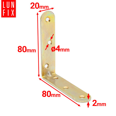 KR8 katownik krzeslowy 80x80x20x2,0 (50 szt.)