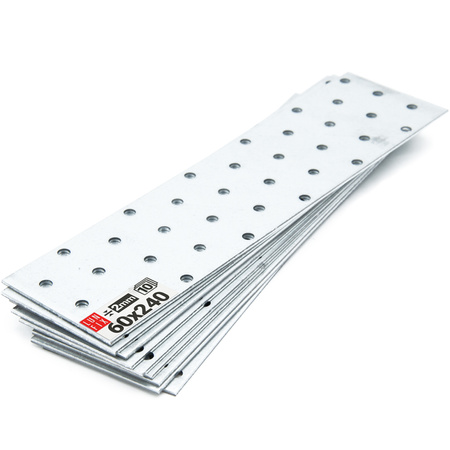 Płytka perforowana ocynk 60x240 (10 szt.)