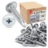 Wkręty samowiercące 4,2x19mm podkładkowe do metalu WSPC 100szt.