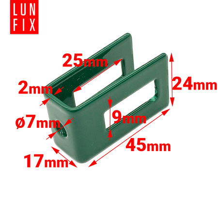 Uchwyt uniwersalny do panela zielony UU40 KOMPLET