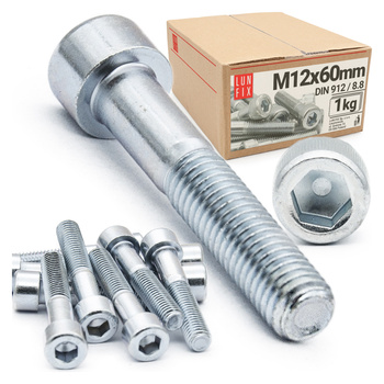 Śruba imbusowa OC DIN 912 M12x060 kl 8.8 (1kg)