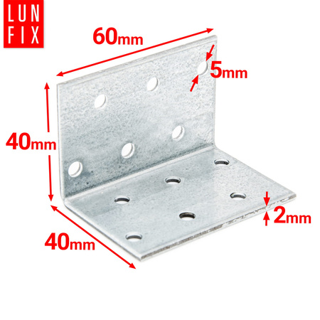 KM2 katownik montazowy 40x40x60x2,0 (1szt.)