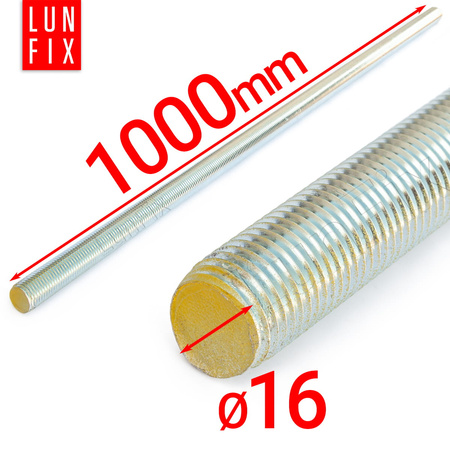 Pręt gwint. 8.8 ocynk M16x1000 (1szt.)