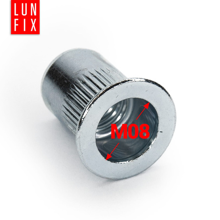 Nitonakrętka kołn walc tul stal M08 (50szt)