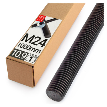 Pręt gwint. 10.9 czarny M24x1000 (1szt.)