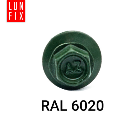 Wkręty farmerskie 4,8x25 samowiercące farmery RAL 6020 zielone WFD 250szt.