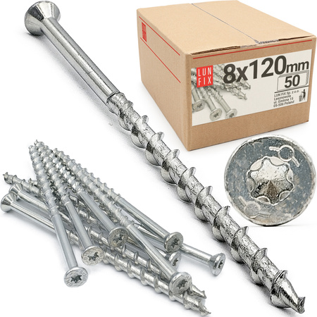 Wkret do gazobetonu stożk 08x120 (50szt.)