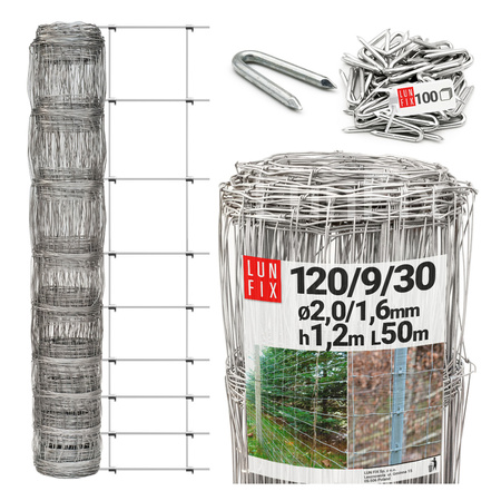 Siatka lesna 120/9/30 50mb h1,2+SKOBLE 100s (1kpl)