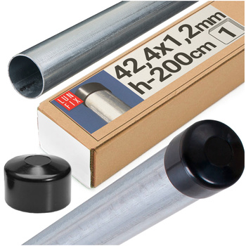 Słupek okrągły ocynk 42,4x1,20 200cm (1szt.)