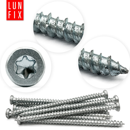 Wkręty do ościeżnic drzwi i okien 7,5x92mm ocynkowane 100szt.