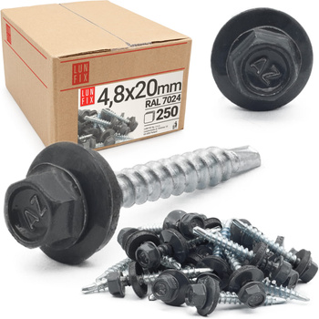 Wkret sam EPDM 4,8x20 7024 grafit (250szt)