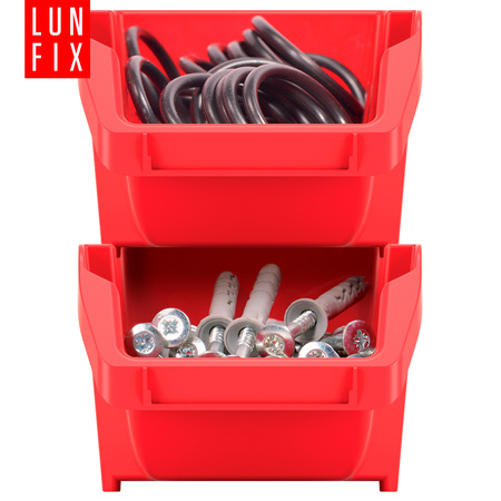 Kuweta warsztatowa czerwona 198x118x84mm 15szt.