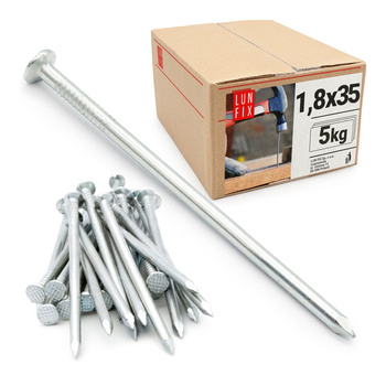 Gwoździe budowlane ocynk 1,8*32 (5kg)