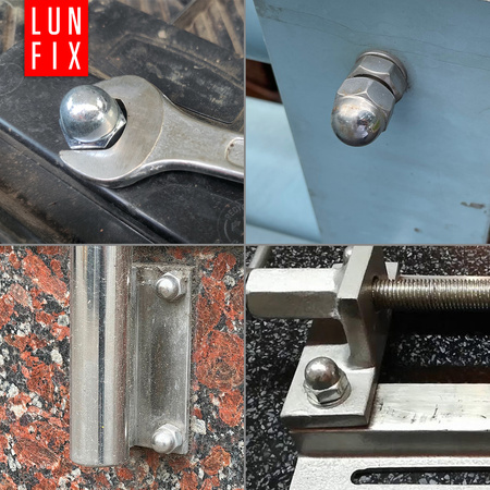 Nakrętka DIN 1587 M10 ocynk kołpakowa (5 kg)