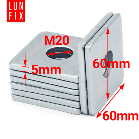 Podkładka kwadrat ocynk M20-60x60x5 2szt (1op)