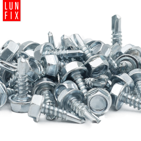 Wkręty samowiercące 4,8x16 łeb 6-kątny DIN7504 ocynk 1000szt.