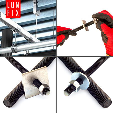 Pręt gwintowany szpilka M10 czarny 1000 mm klasa 10.9 1szt.