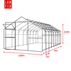 Konstr. stal. LUN FIX GARDEN 2,8x8m Poliw.6mm