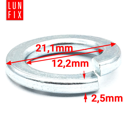 Podkładka DIN 127 M12 Sprężysta ocynk (10 szt.)