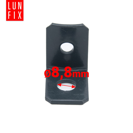 Mocowanie pręta naciągowego, uchwyt z wkrętem 5,5x19 grafit