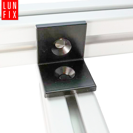 Kątownik montażowy czarny 40x40x20x2 10szt.