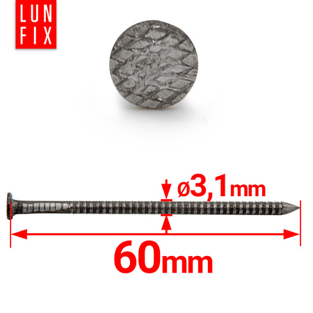 Gwoździe pierścieniowe 3,1x60 (1kg)