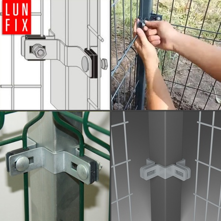 Obejma 40x60 narozna ocynk komplet (1kpl.)