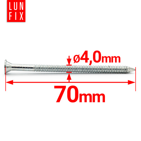 Gwoździe ciesielskie Anchor 4x70 mm ocynkowane 1kg