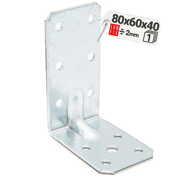 Kątownik z przetłoczeniem KPL9 lekki 80x60x40x2,0 1szt.