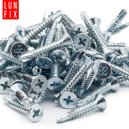 Wkręty samowiercące 4,2x16mm stożkowe ocynkowane DIN7504 1000szt.