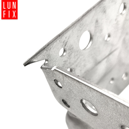 Kątownik montażowy z kolcem 120x120x90x2,5 ciesielski 10szt.