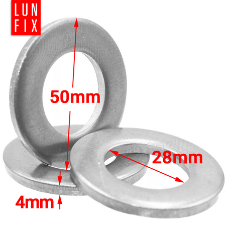 Podkładka okragla ocynk DIN125 M27 (1kg)