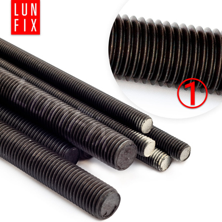 Pręt gwint. 10.9 czarny M24x1000 (1szt.)