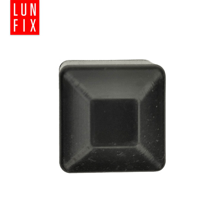 Nasadka na słupek 20x20 mm czarna daszek 10szt.