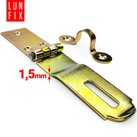 Wrzeciądz bramy furtki 125x25x1,5mm ocynkowany 1szt.