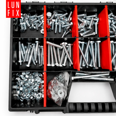 Zestaw śrub, nakręt, podk. M8 (420el.) (1op.)