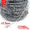 Drut kolczasty dwuzylowy 1,5, 100mb (1rol)