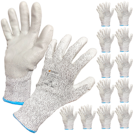 Rękawice antyprzecięciowe mocne 9-L (12szt) (1op)