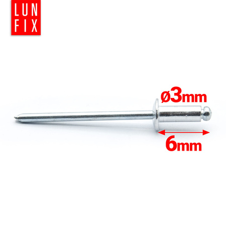 Nit alu stal zrywalny DIN7337 3x06 (50szt.)