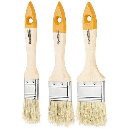 Pędzle zestaw 3szt. (płaskie 1/2" 3/4" 1")